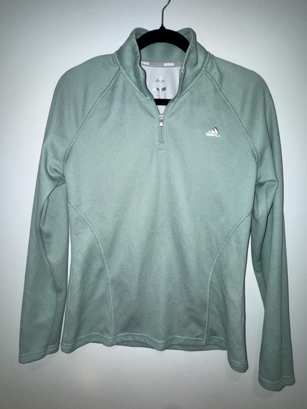 adidas Light Mint Green Half-Zip Training Top